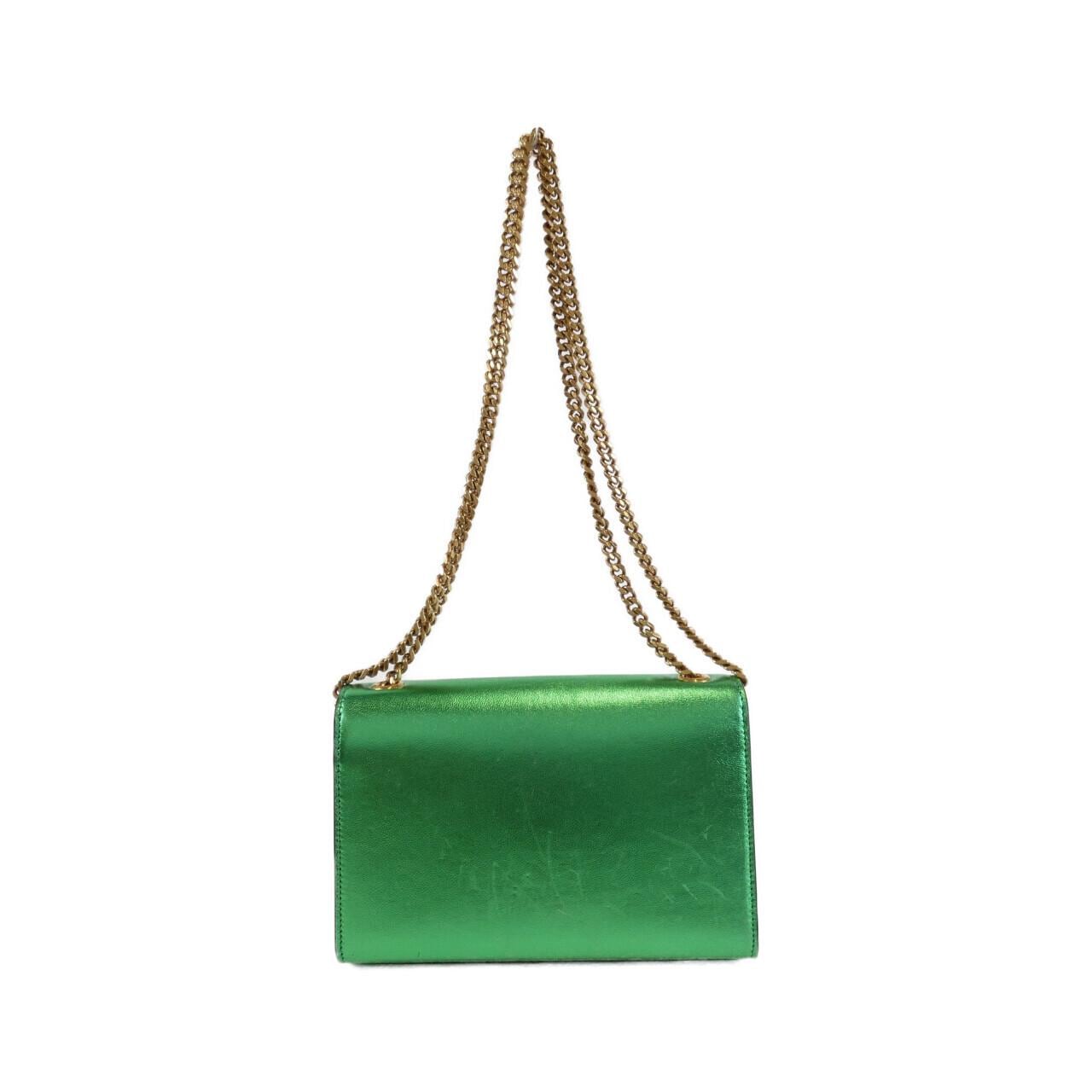 SAINT LAURENT Kate 469390 Shoulder Bag Leather Green Leather Rank B - Thumbnail 2