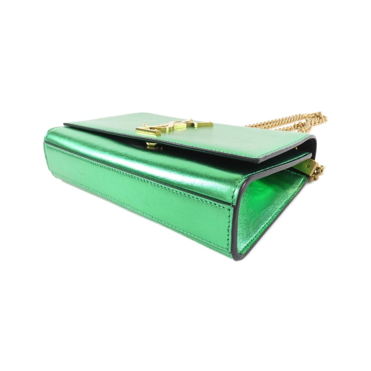 SAINT LAURENT Kate 469390 Shoulder Bag Leather Green Leather Rank B - Thumbnail 3