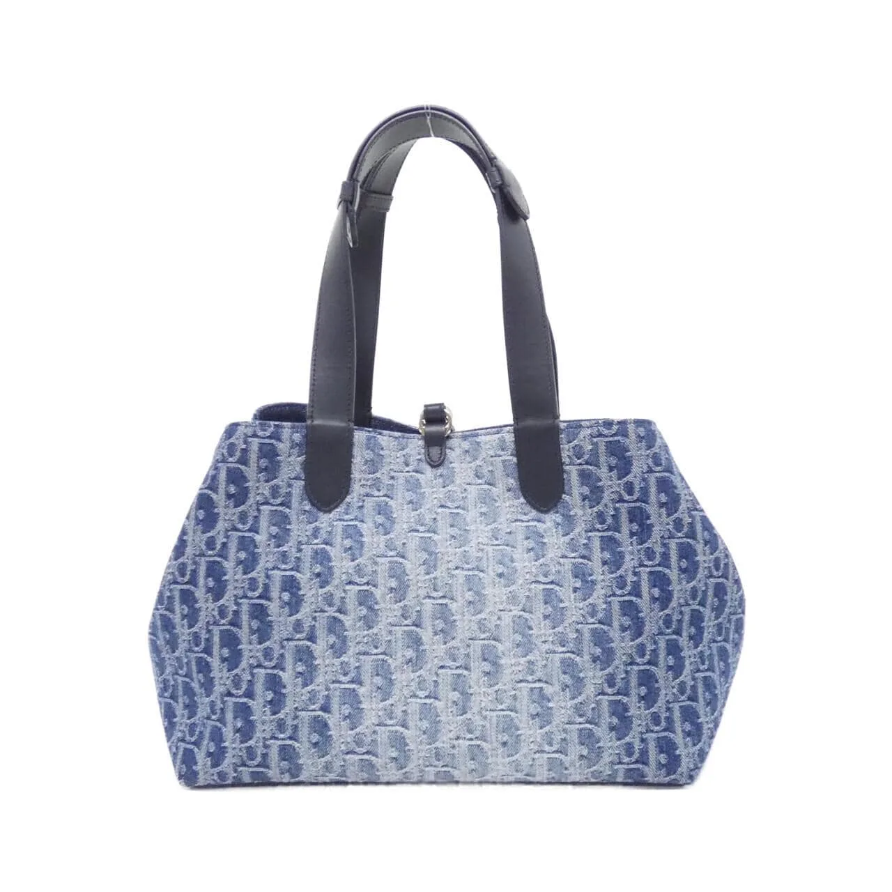 DIOR Toujours M2821ODCE Handbag Denim 黑色 牛仔布 中古品A - 縮圖 2