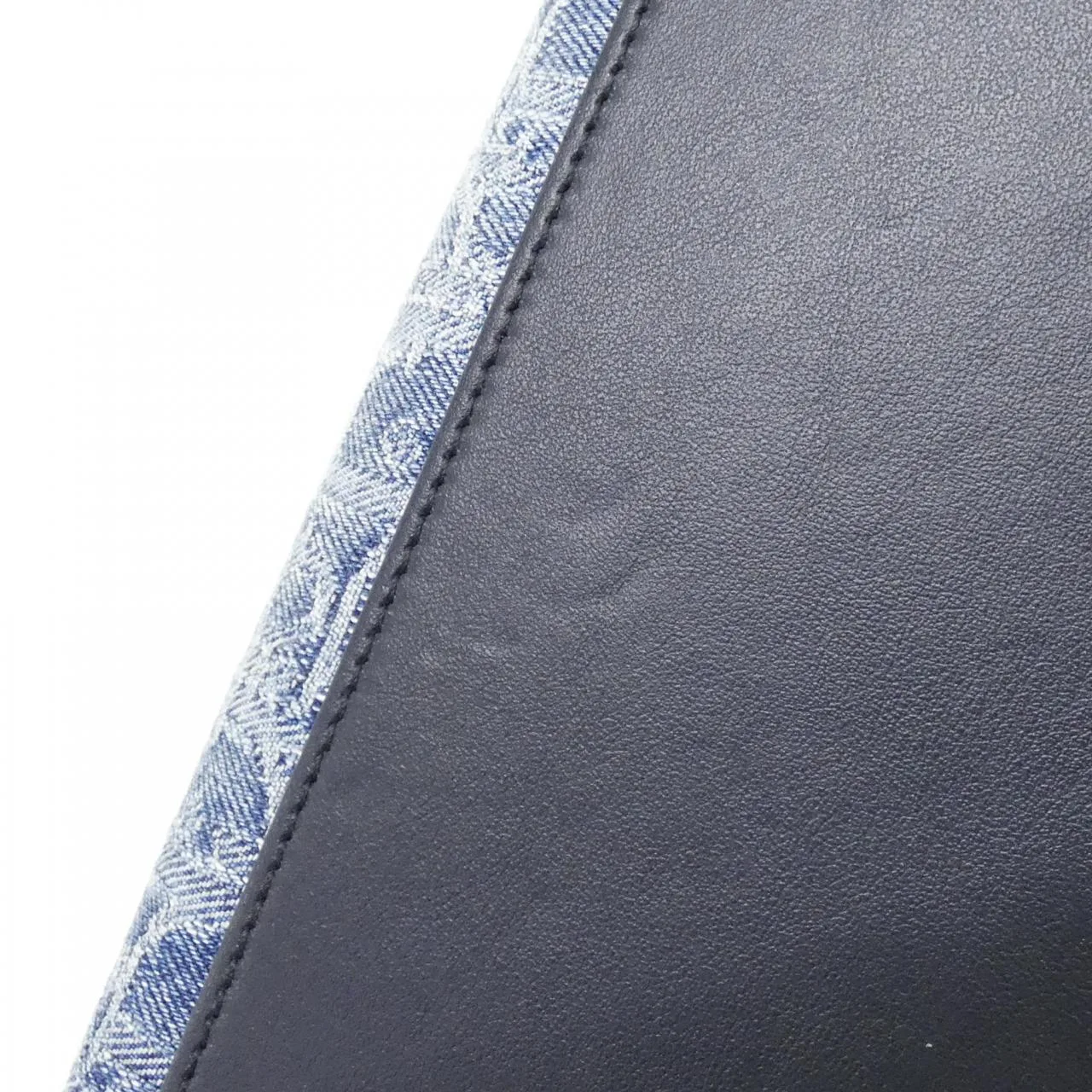 DIOR Toujours M2821ODCE Handbag Denim 黑色 牛仔布 中古品A - 縮圖 3