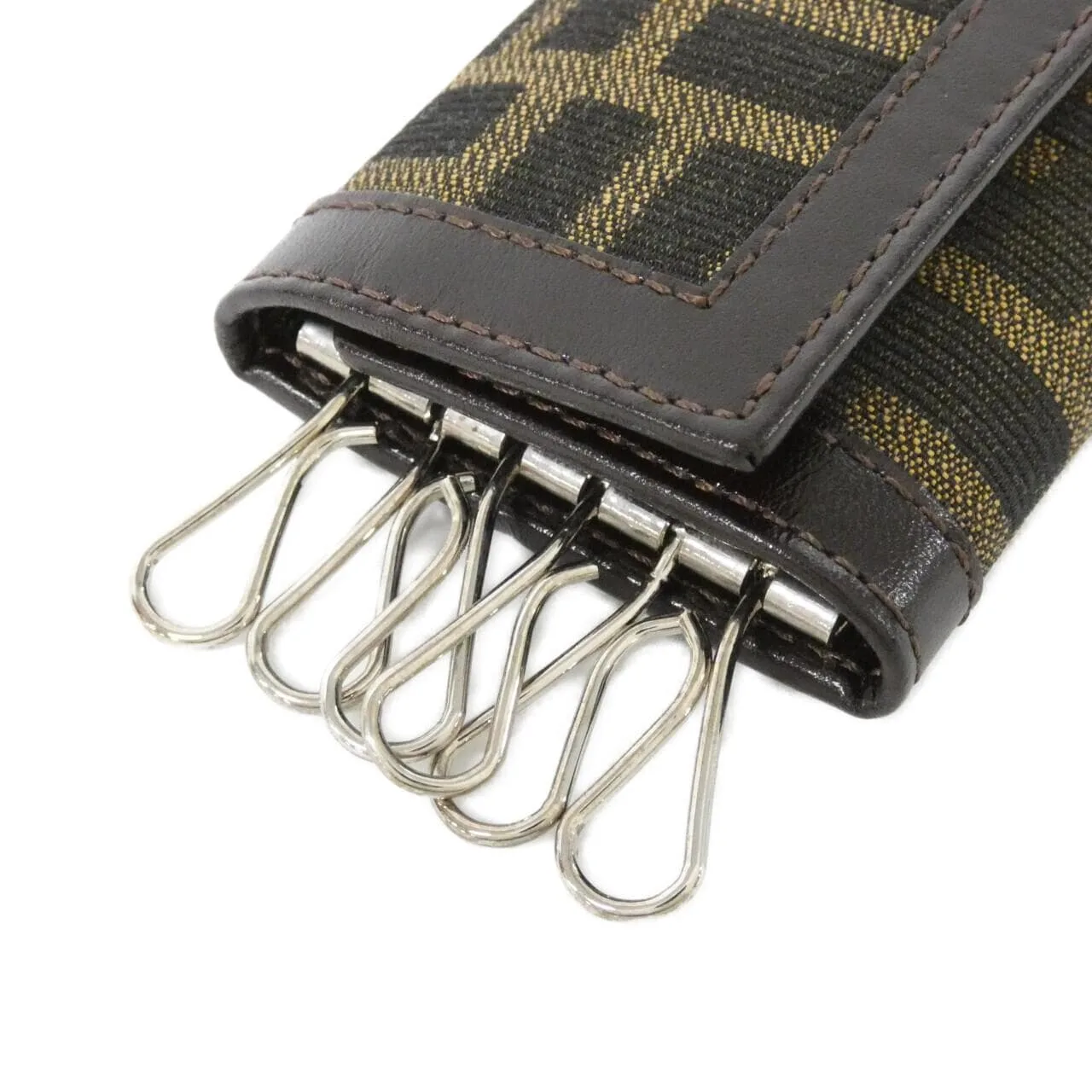 FENDI 10163 Key Case Canvas Black Canvas Rank A - Thumbnail 2