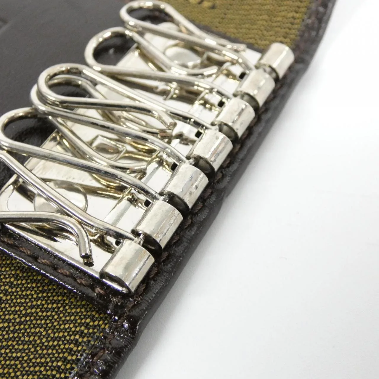 FENDI 10163 Key Case Canvas Black Canvas Rank A - Thumbnail 4