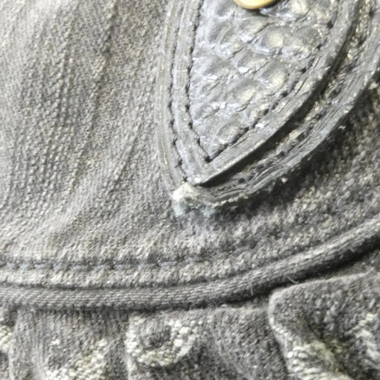 LOUIS VUITTON M95351 Handbag Monogram 黑色 Monogram 中古品B - 縮圖 3