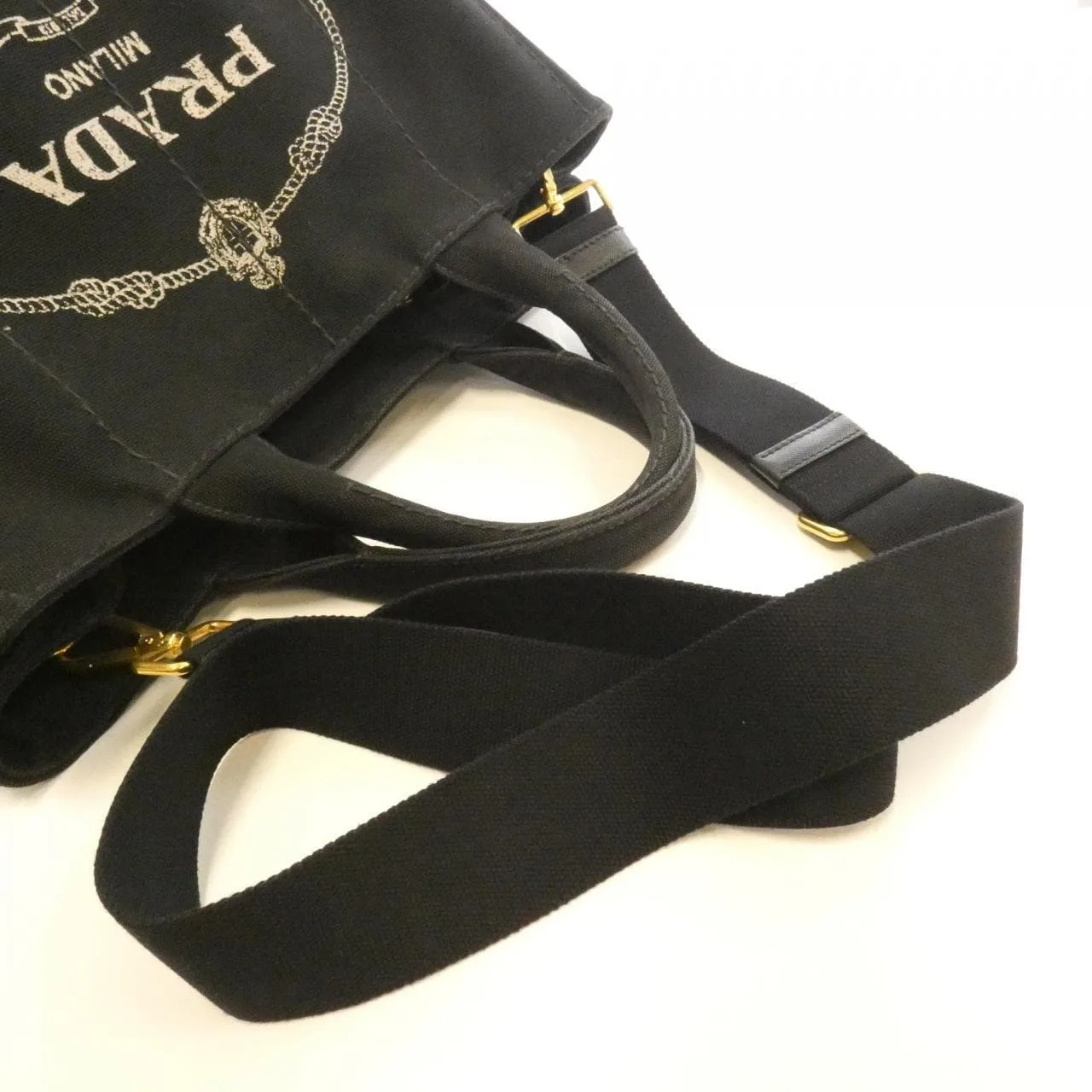 PRADA 1BG642 Handbag Black Rank B - Thumbnail 5