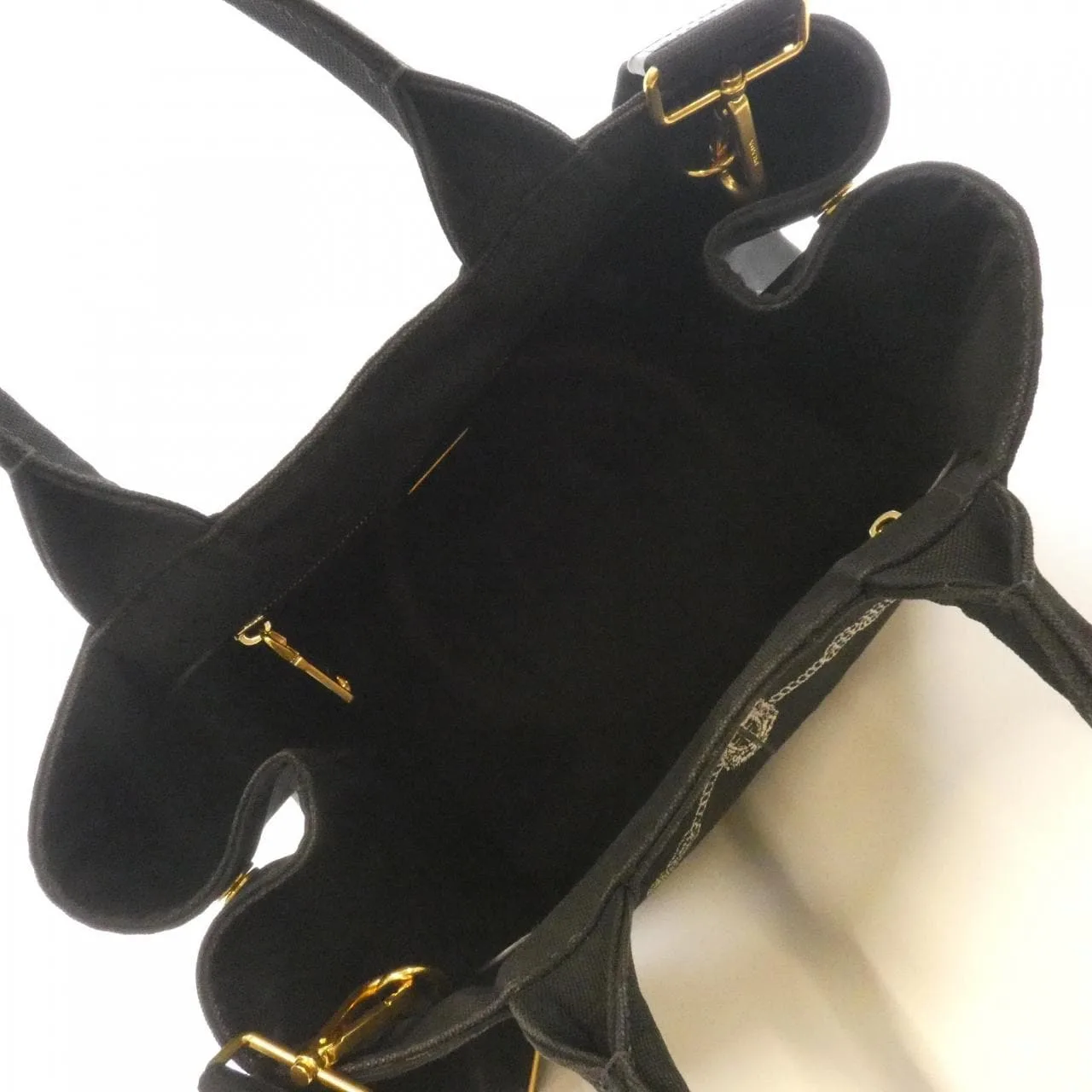 PRADA 1BG642 Handbag Black Rank B - Thumbnail 8