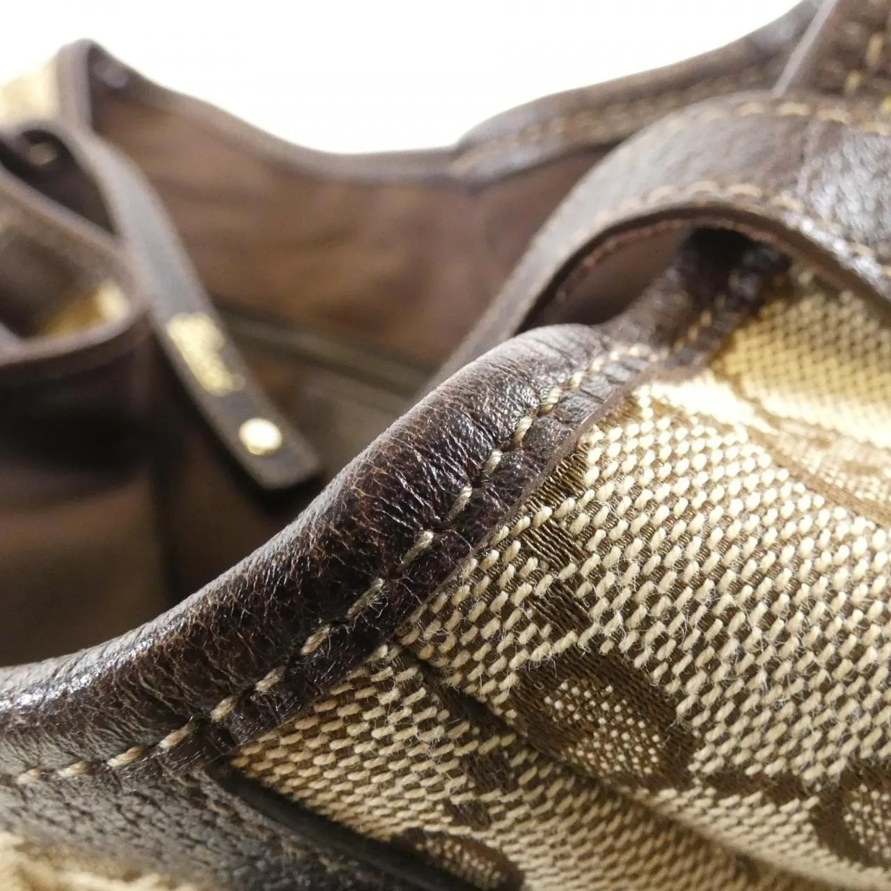 GUCCI 130736 FAFXG Shoulder Canvas Beige Canvas Rank A - Thumbnail 3