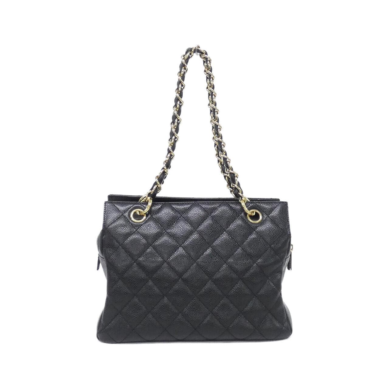 CHANEL 18004 Shoulder Grained Calfskin Black Grained Calfskin - Thumbnail 2