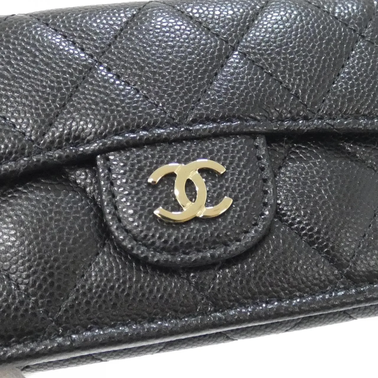 CHANEL Timeless Classic AP0230 Wallet Grained Calfskin Black Grained Calfskin Rank A - Thumbnail 3