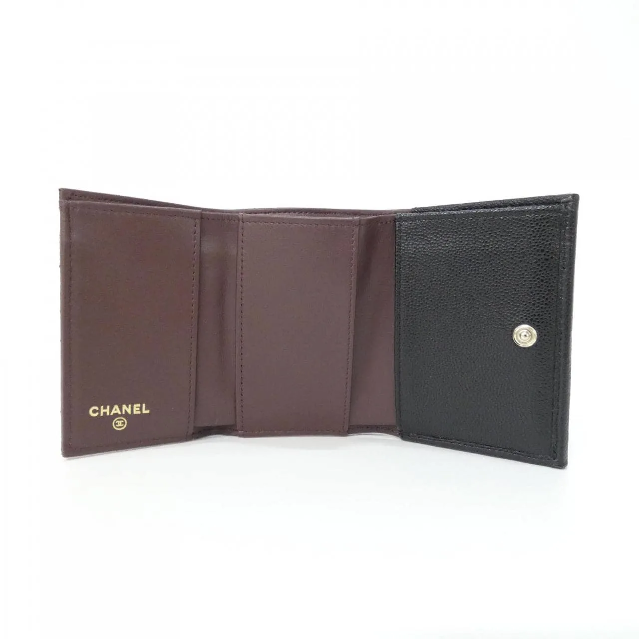 CHANEL Timeless Classic AP0230 Wallet Grained Calfskin Black Grained Calfskin Rank A - Thumbnail 4