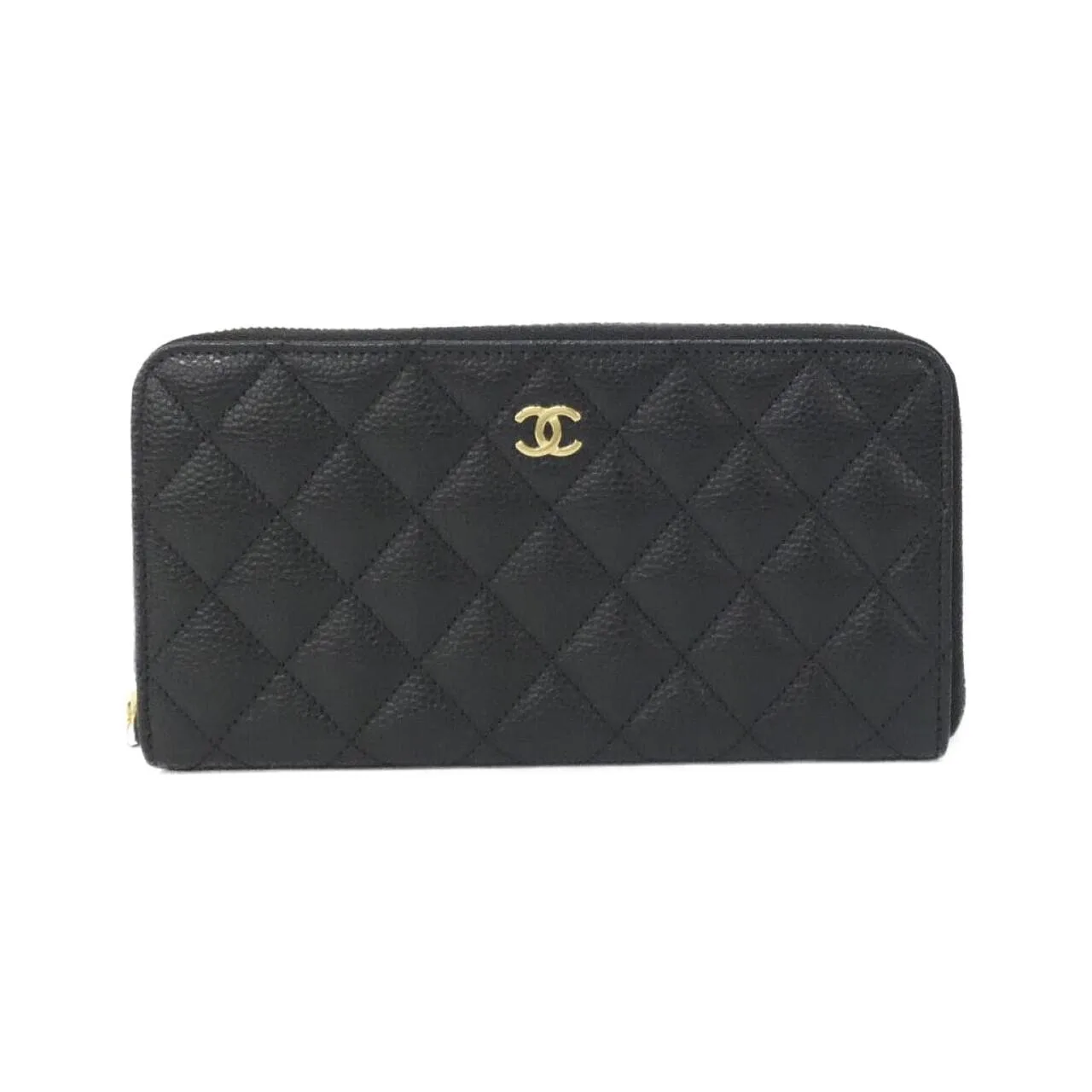 CHANEL Timeless Classic AP0242 Wallet Grained Calfskin Black