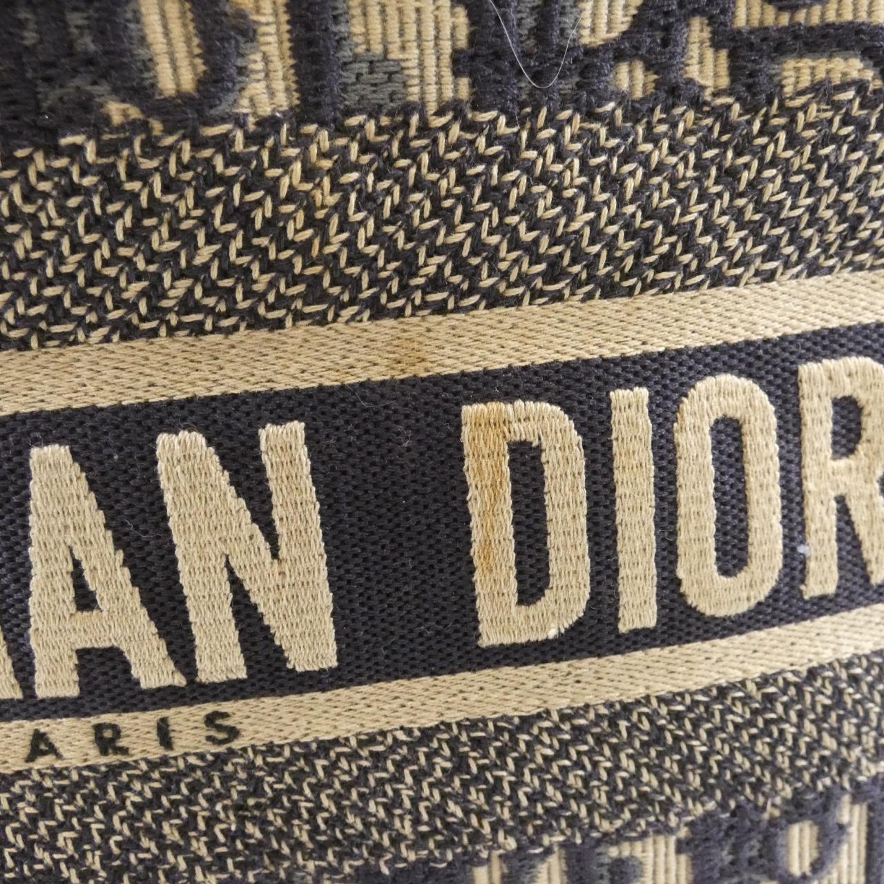 DIOR Book Tote M1296ZRIW Tote Canvas Blue Canvas - Thumbnail 4