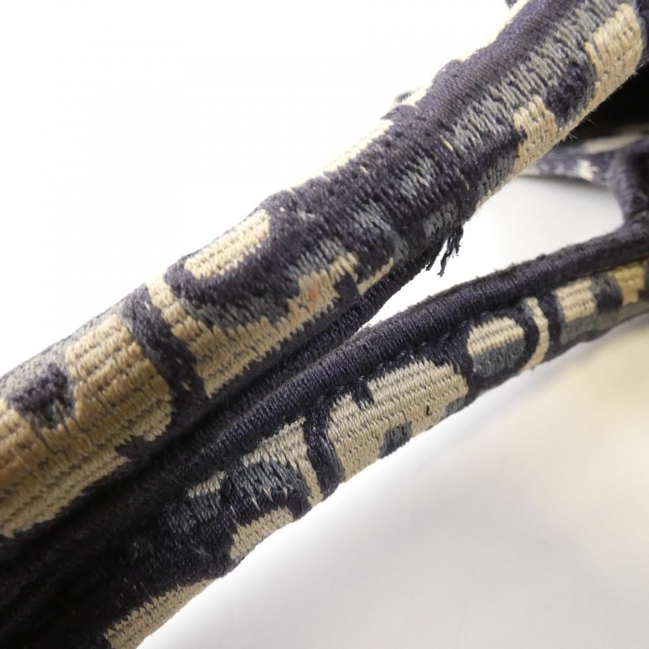 DIOR Book Tote M1296ZRIW Tote Canvas Blue Canvas - Thumbnail 5