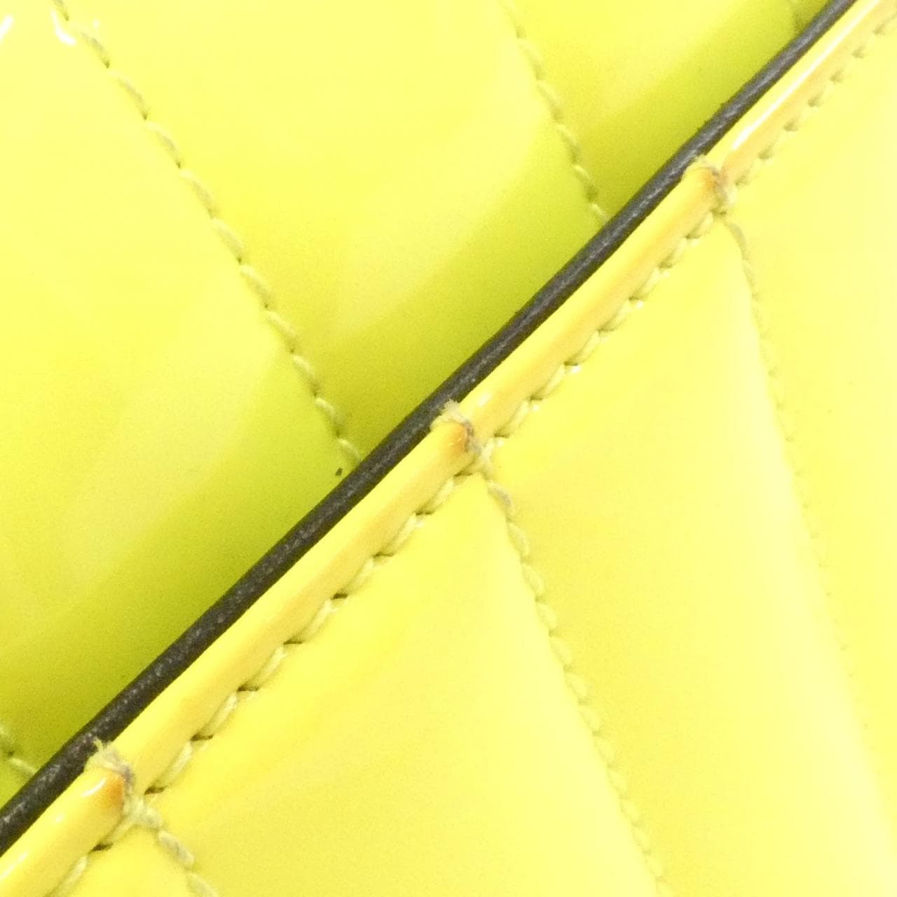 SAINT LAURENT 538439 Shoulder Bag Patent Leather 黃色 漆皮 中古品B - 縮圖 6