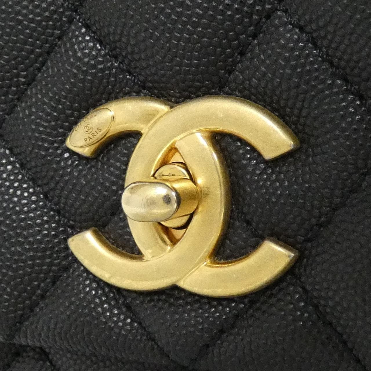 CHANEL Matelasse 92991 Bag Grained Calfskin Black Grained Calfskin - Thumbnail 4