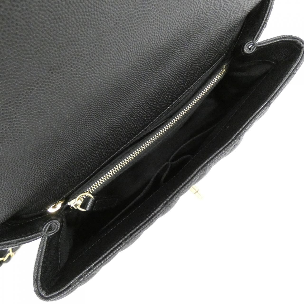 CHANEL Matelasse 92991 Bag Grained Calfskin Black Grained Calfskin - Thumbnail 8