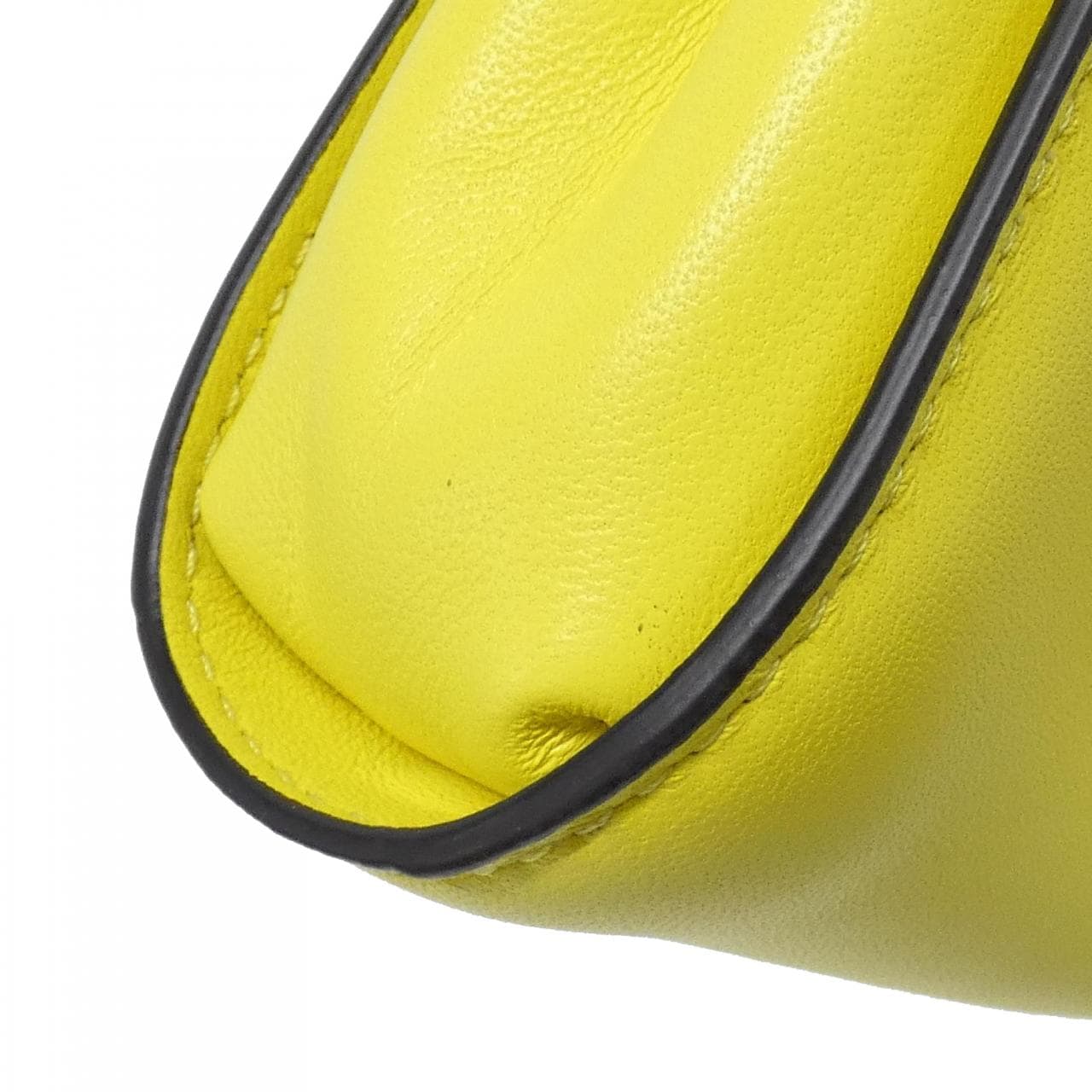 FENDI Peekaboo 7AS294 ABVE Bag Leather 黑色 皮革 中古品A - 縮圖 4