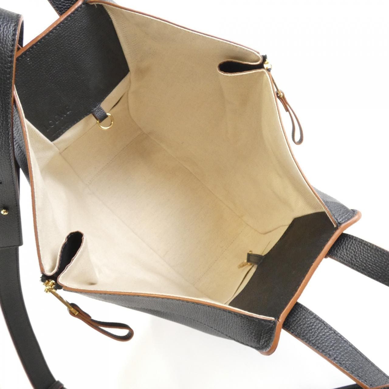 LOEWE Hammock A538S35X18 Shoulder Bag Black - Thumbnail 8