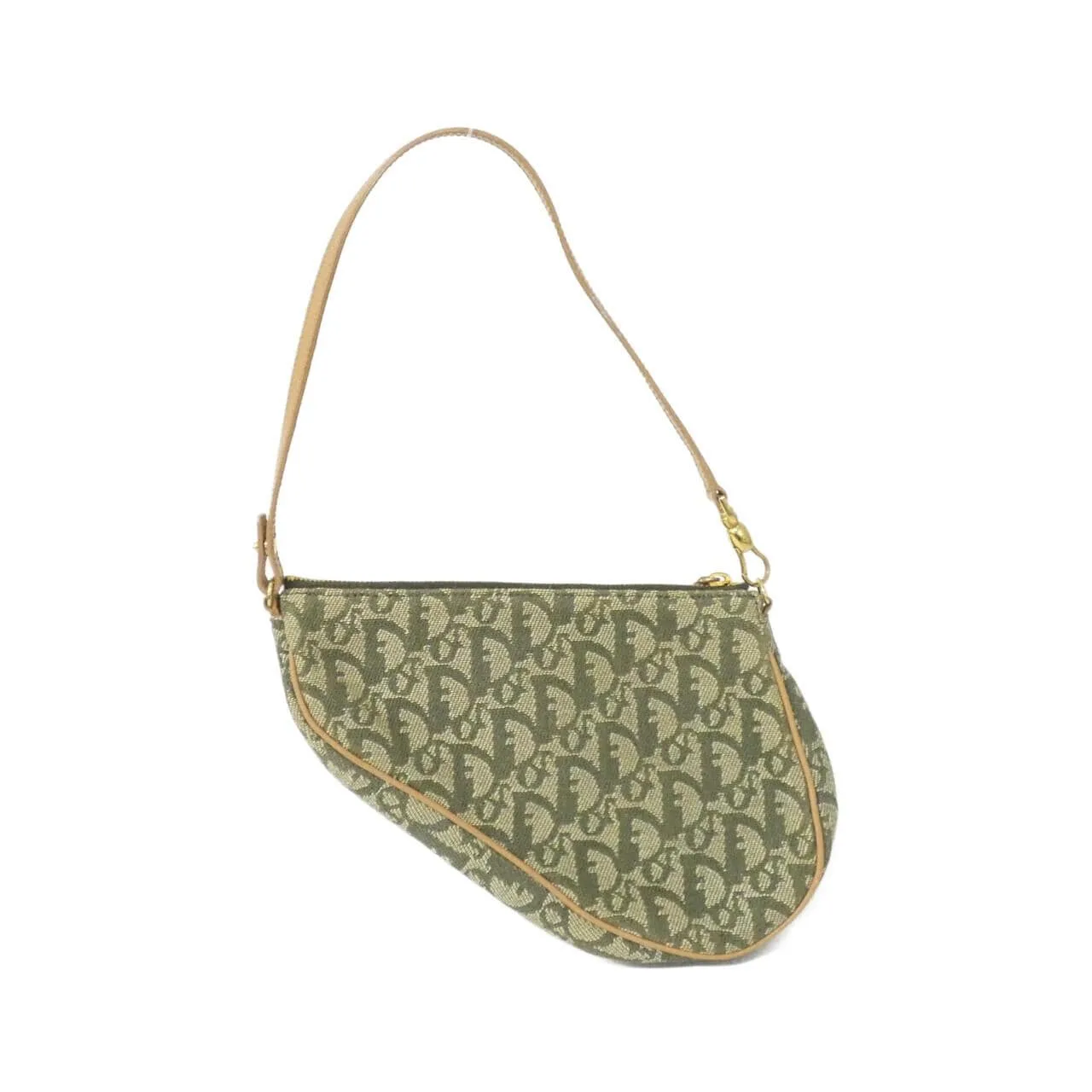 DIOR Handbag Canvas 綠色 帆布 中古品A - 縮圖 2