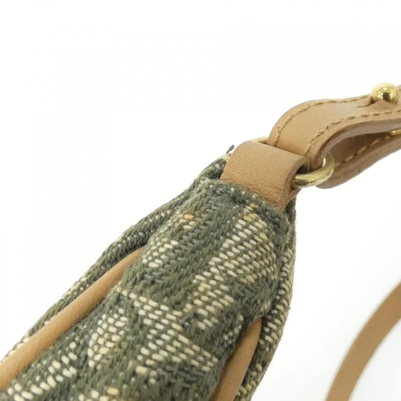 DIOR Handbag Canvas 綠色 帆布 中古品A - 縮圖 5