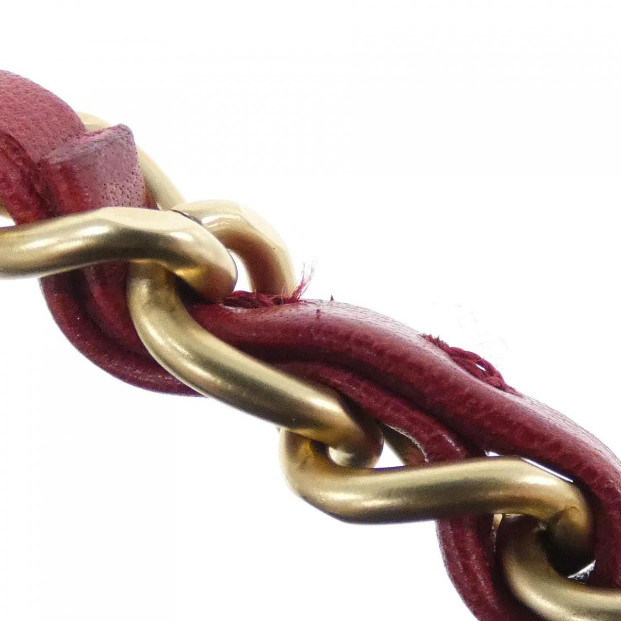 CHANEL Shoulder Bag Lambskin 白色 羊皮 中古品B - 縮圖 8