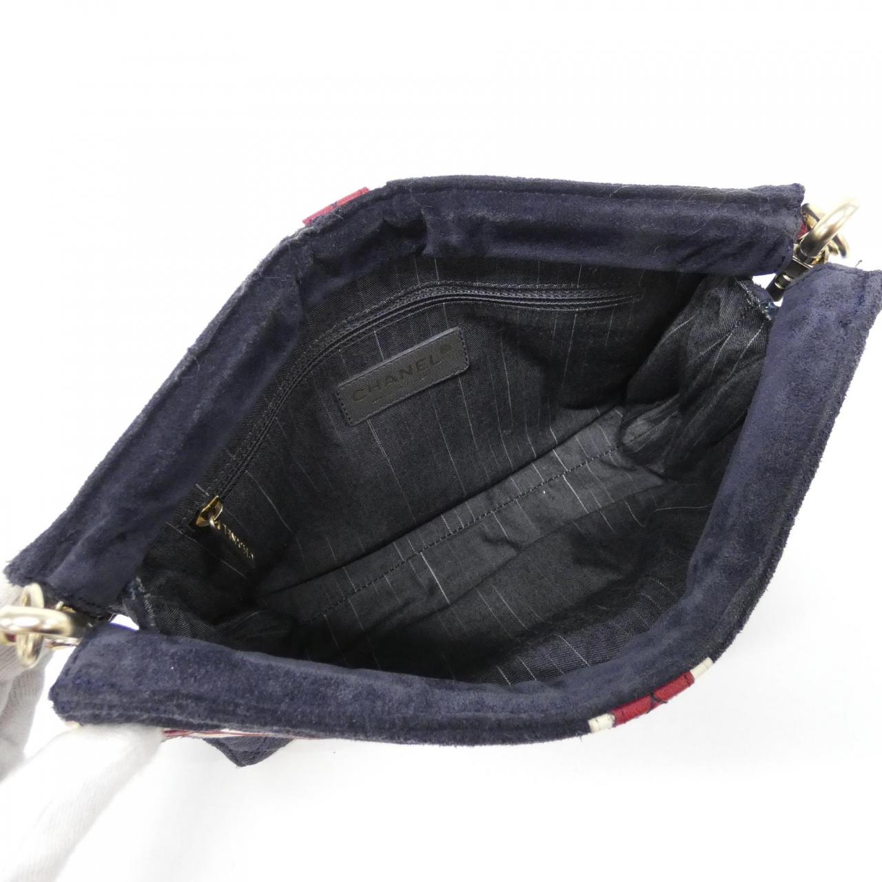 CHANEL Shoulder Bag Lambskin 白色 羊皮 中古品B - 縮圖 9