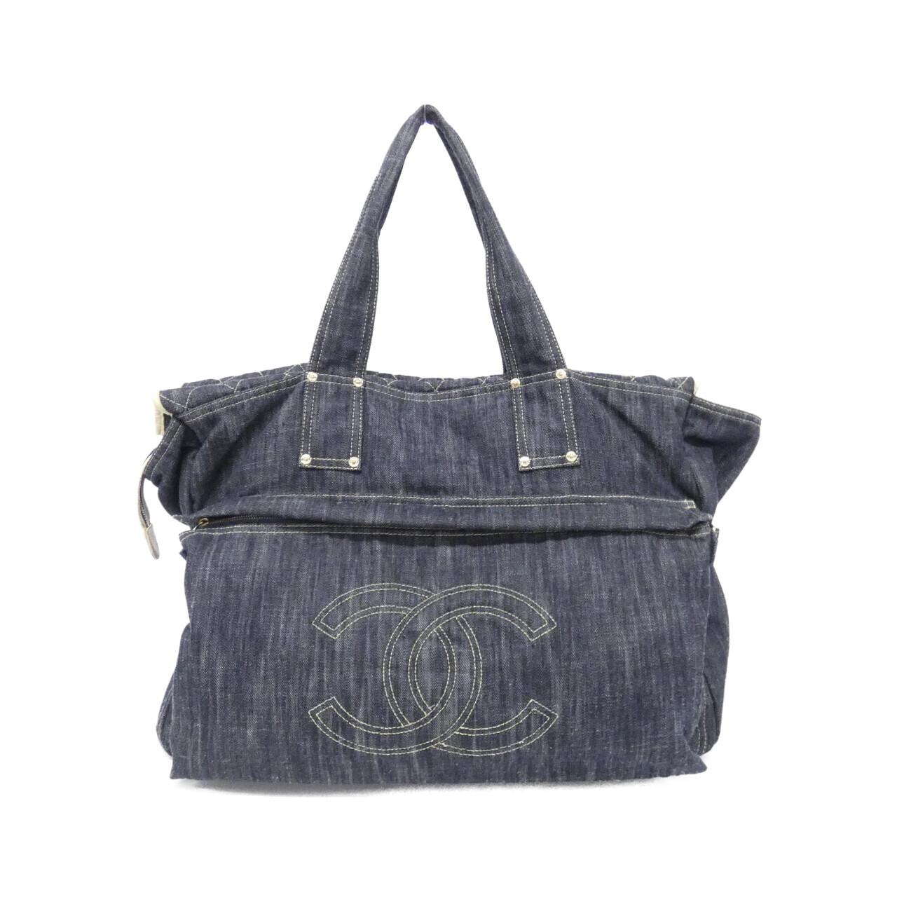 CHANEL 31989 Shoulder Bag Denim 藍色 牛仔布 中古品A - 縮圖 2
