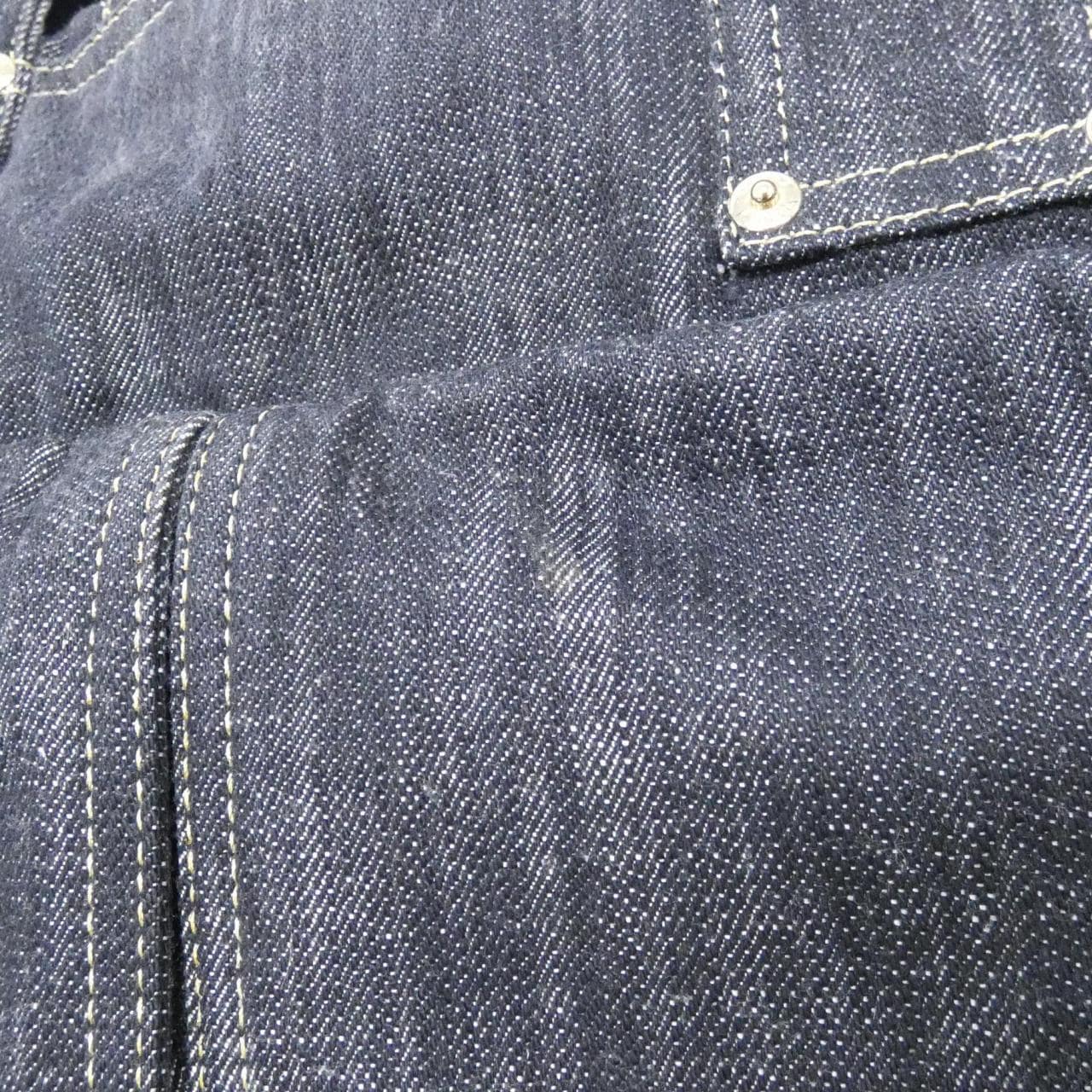 CHANEL 31989 Shoulder Bag Denim 藍色 牛仔布 中古品A - 縮圖 4