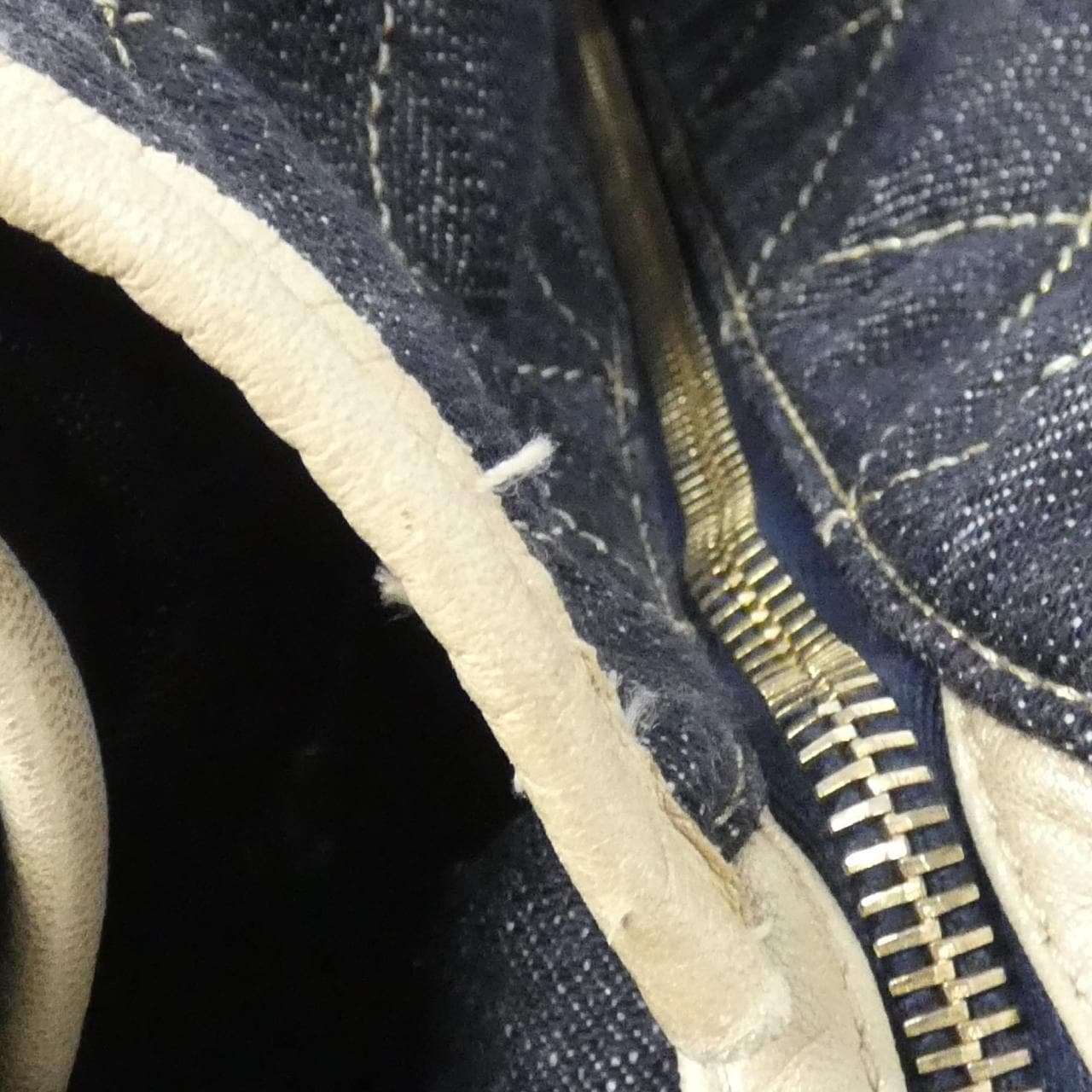 CHANEL 31989 Shoulder Bag Denim 藍色 牛仔布 中古品A - 縮圖 7