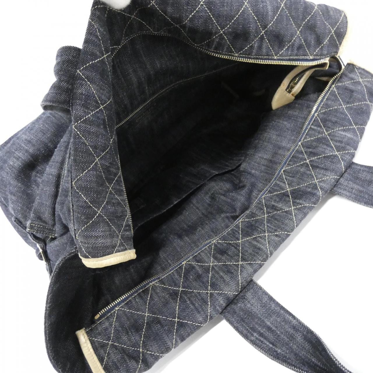 CHANEL 31989 Shoulder Bag Denim 藍色 牛仔布 中古品A - 縮圖 9