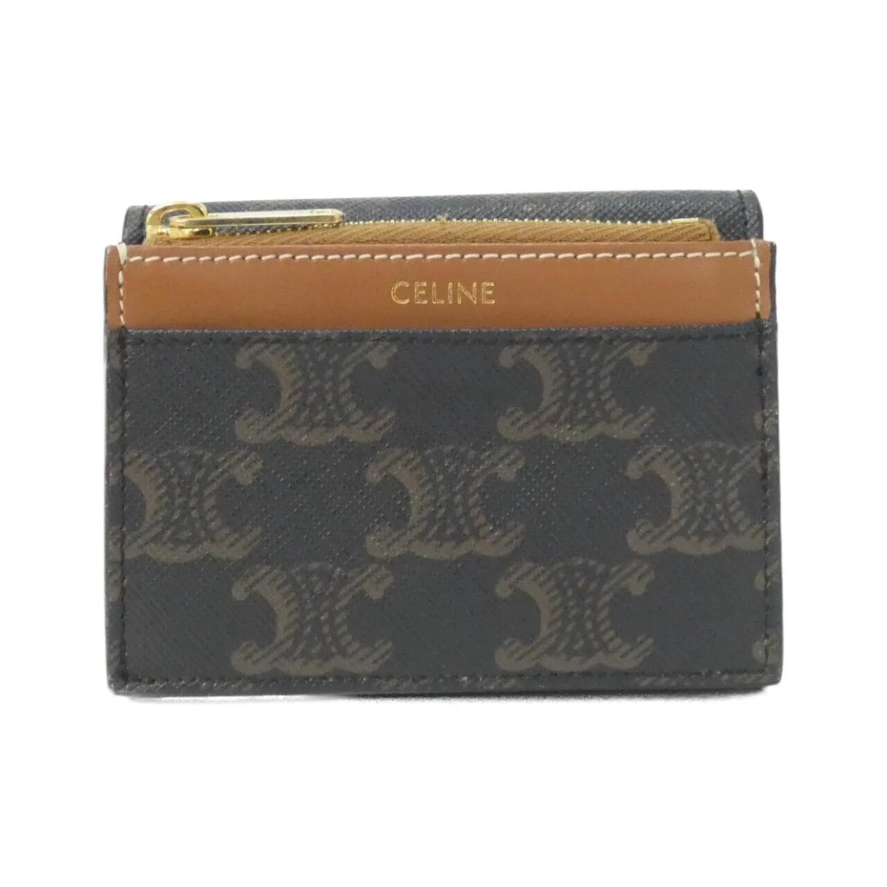 CELINE 10I652DS3 Wallet Canvas Black Canvas Rank A - Thumbnail 2