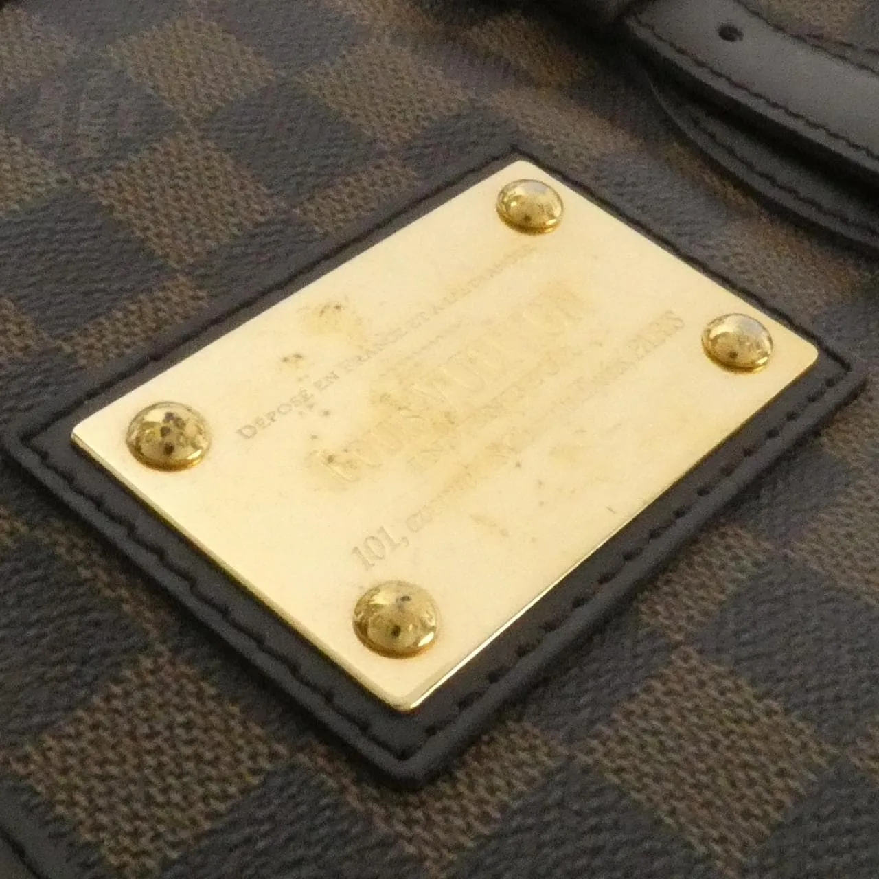 LOUIS VUITTON N51204 Handbag Damier 黑色 Damier 中古品A - 縮圖 5