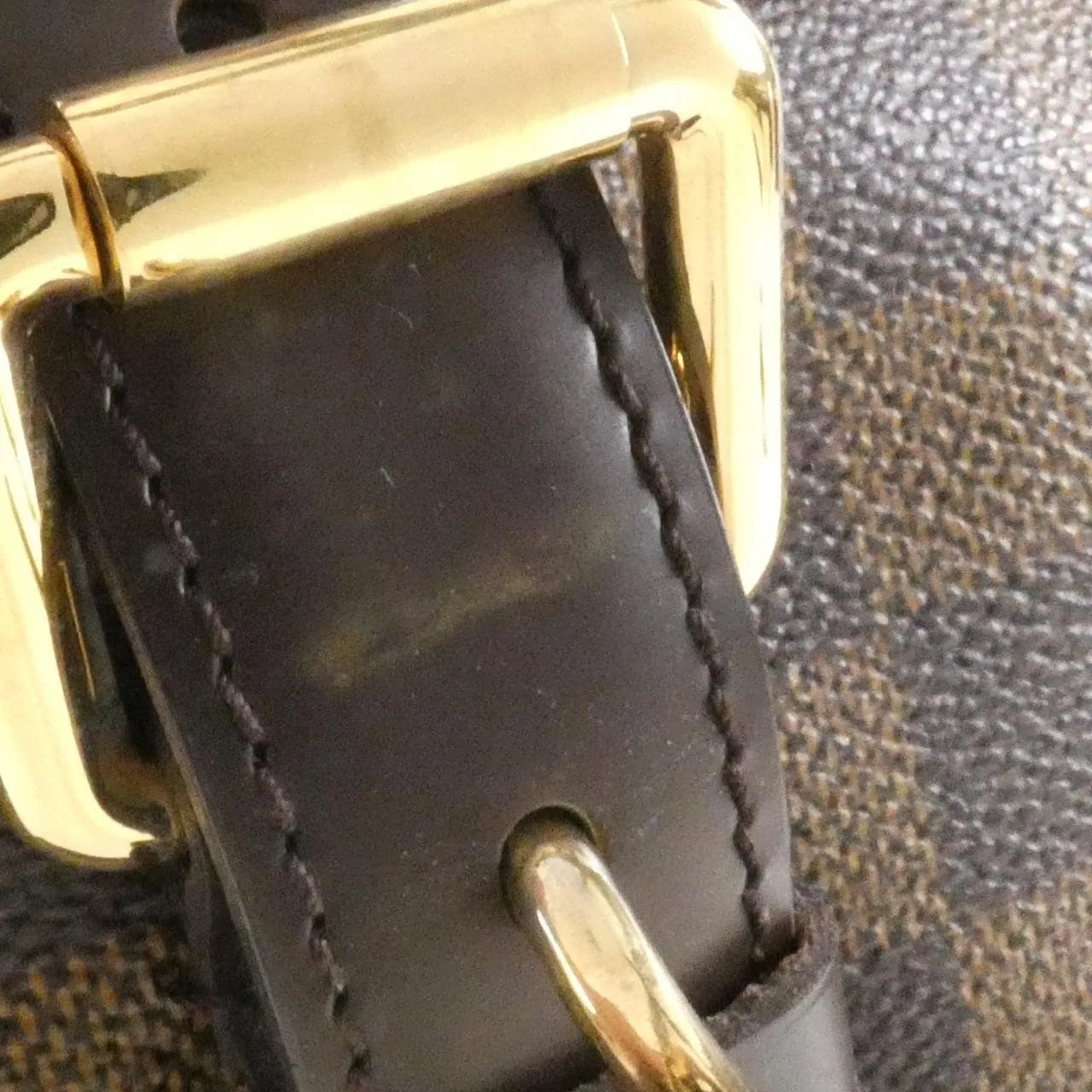 LOUIS VUITTON N51204 Handbag Damier 黑色 Damier 中古品A - 縮圖 7