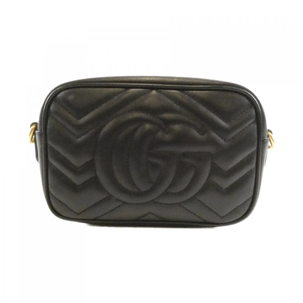 GUCCI GG Marmont 448065 DTD1T Shoulder Leather Black Leather Rank B - Thumbnail 2