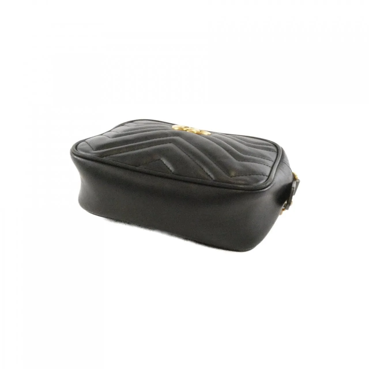 GUCCI GG Marmont 448065 DTD1T Shoulder Leather Black Leather Rank B - Thumbnail 3