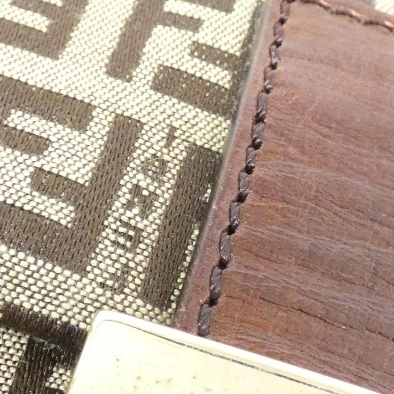 FENDI 8BT075 TN9 Shoulder Bag Canvas Beige Canvas Rank A - Thumbnail 6