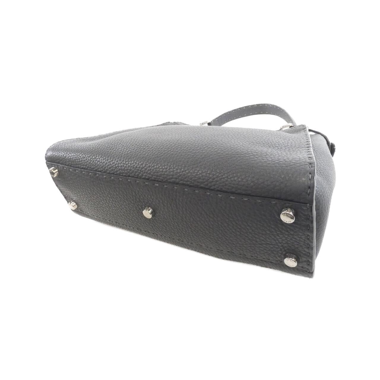 FENDI Peekaboo 8BN290 Q0J Bag Black Rank A - Thumbnail 2