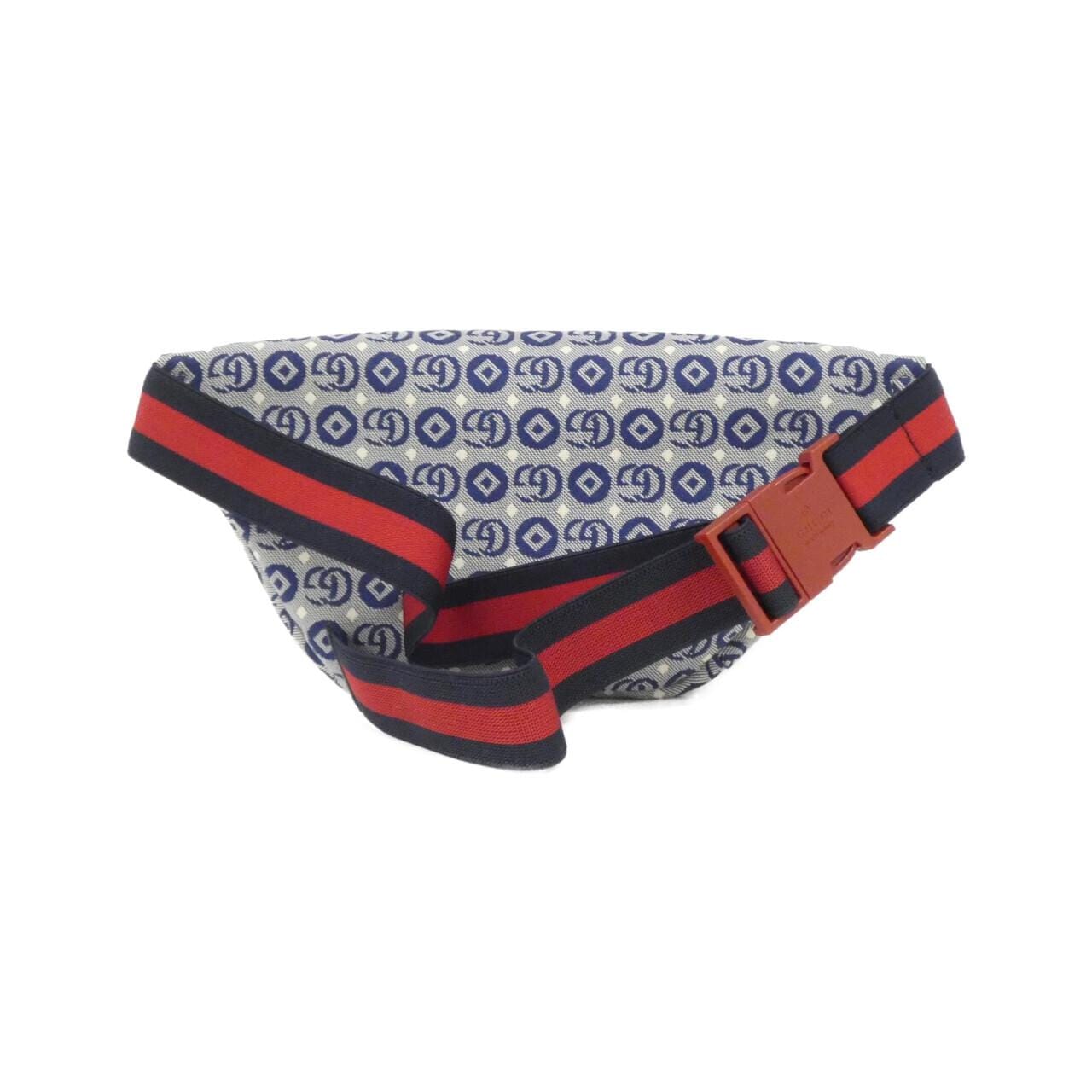 GUCCI 502095 U4GAN Belt Bag Cotton Black Cotton - Thumbnail 2