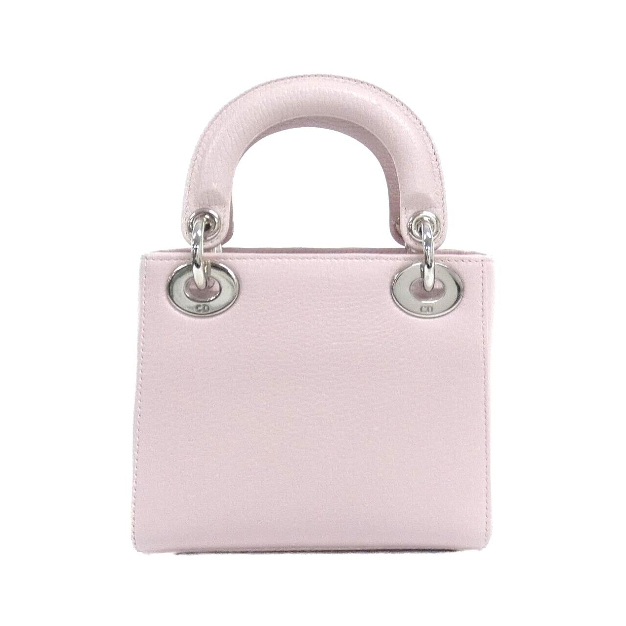 DIOR Lady Dior Bag Leather Pink Leather - Thumbnail 2