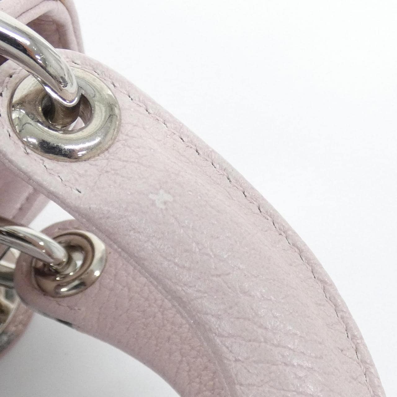 DIOR Lady Dior Bag Leather Pink Leather - Thumbnail 6