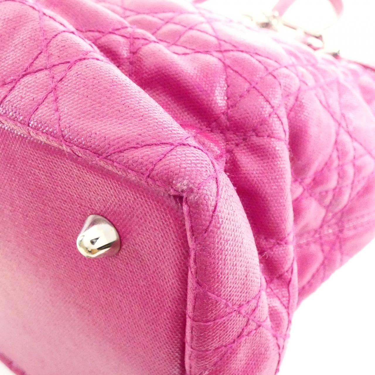 DIOR M1010PPCD Bag Canvas 黑色 帆布 中古品B - 縮圖 3