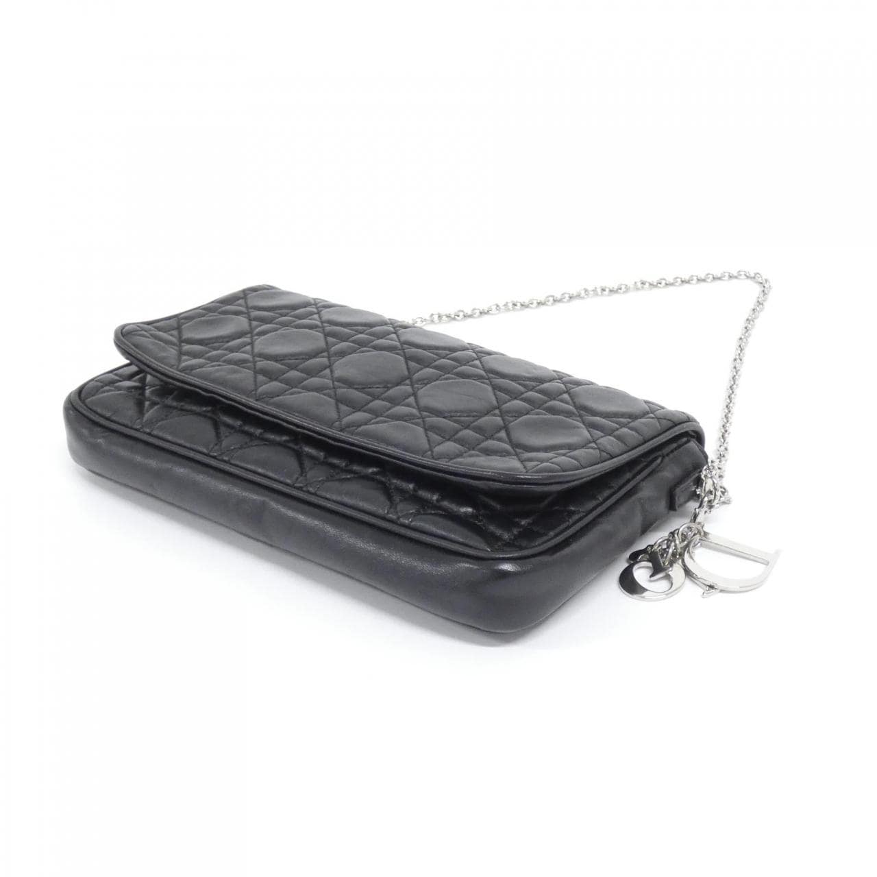 DIOR S435PPCAL Shoulder Bag Leather 黑色 皮革 - 縮圖 3