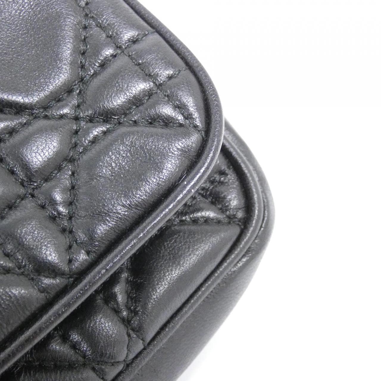 DIOR S435PPCAL Shoulder Bag Leather 黑色 皮革 - 縮圖 4