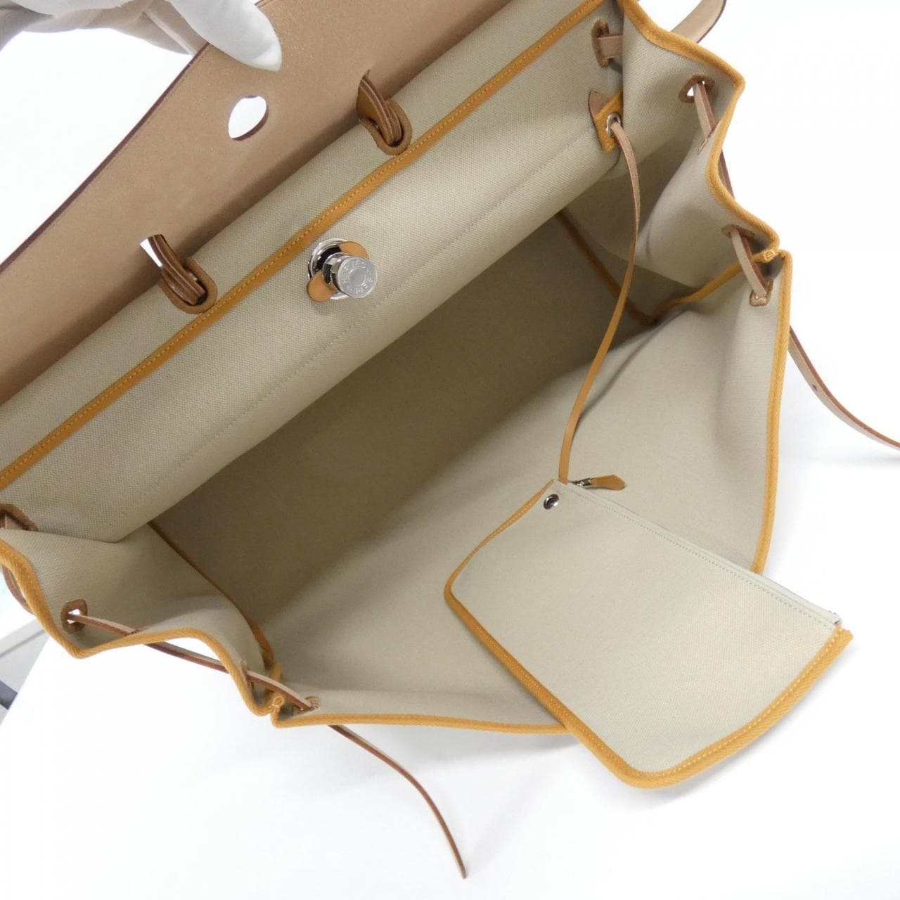 HERMES HERMÈS Herbag 077787CK Bag 黑色 中古品A - 縮圖 7