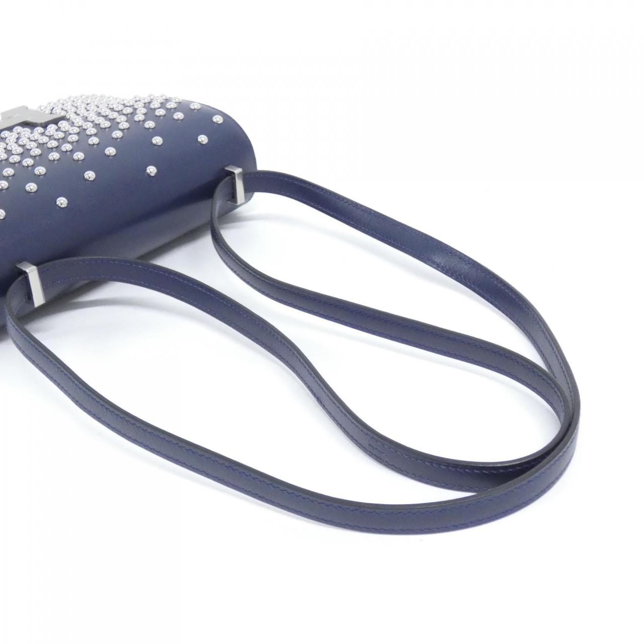 HERMES HERMÈS Constance 084952CK Shoulder Bag Box Calf Blue Box Calf Leather Rank A - Thumbnail 5