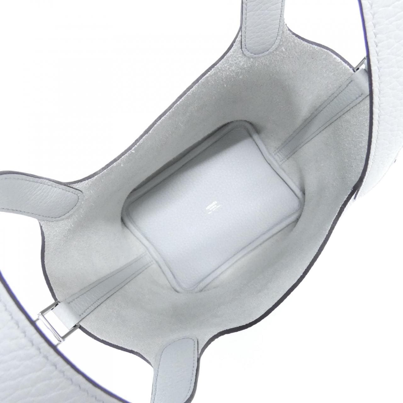 HERMES HERMÈS Picotin 056289CK Bag Clemence Blue Clemence Leather - Thumbnail 6