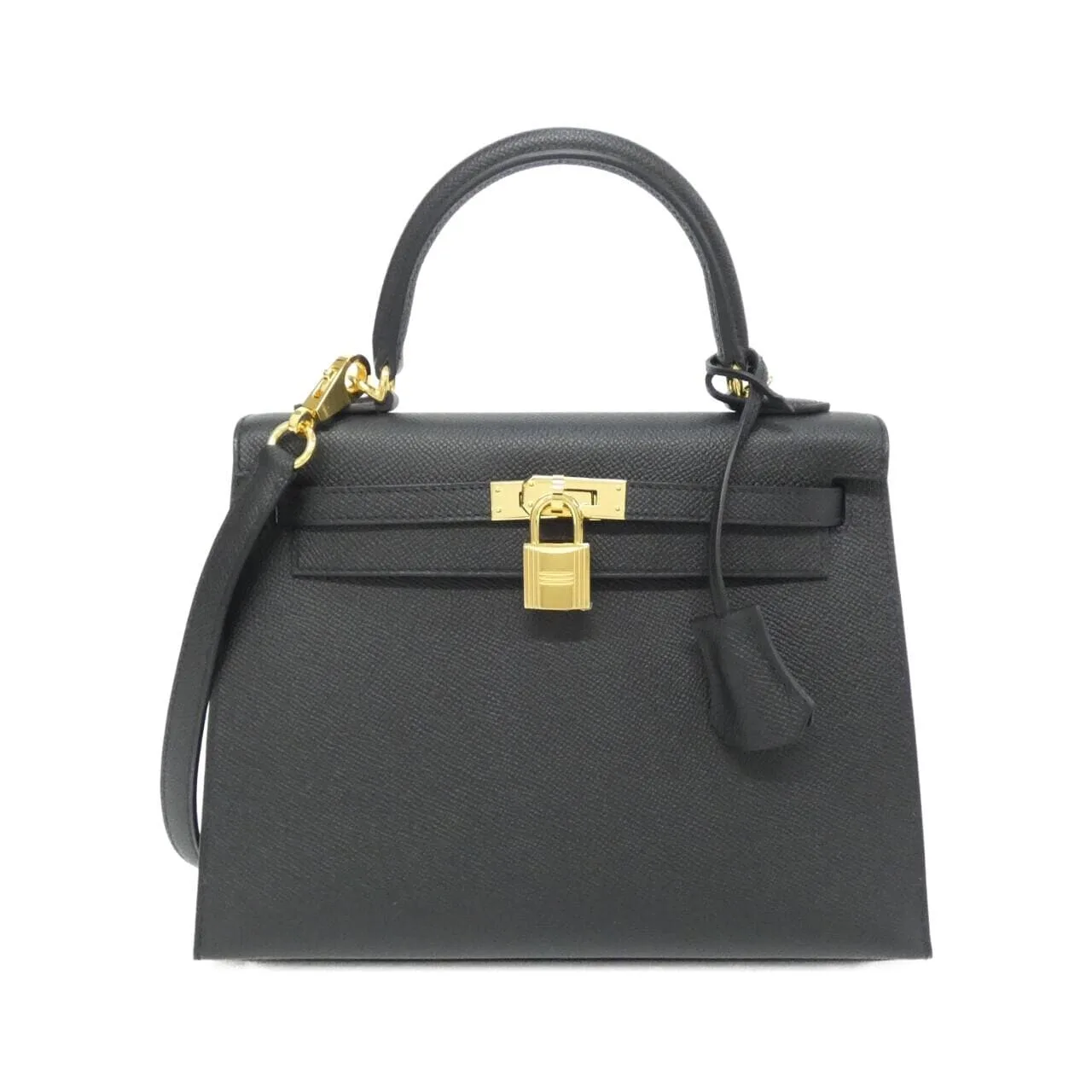 HERMES Kelly 038416CC Handbag Epsom Black