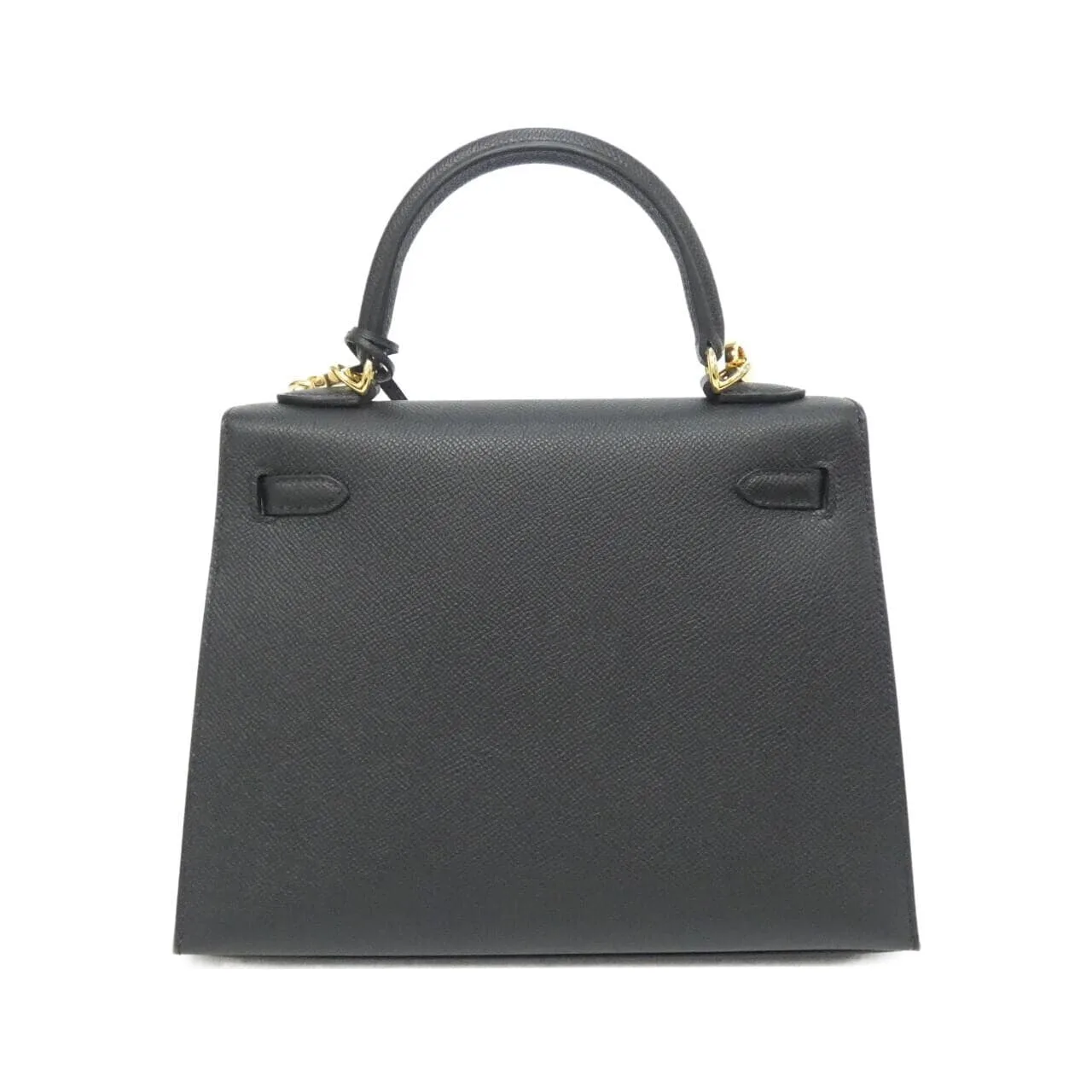 HERMES Kelly 038416CC Handbag Epsom Black Epsom Leather Rank A - Thumbnail 2