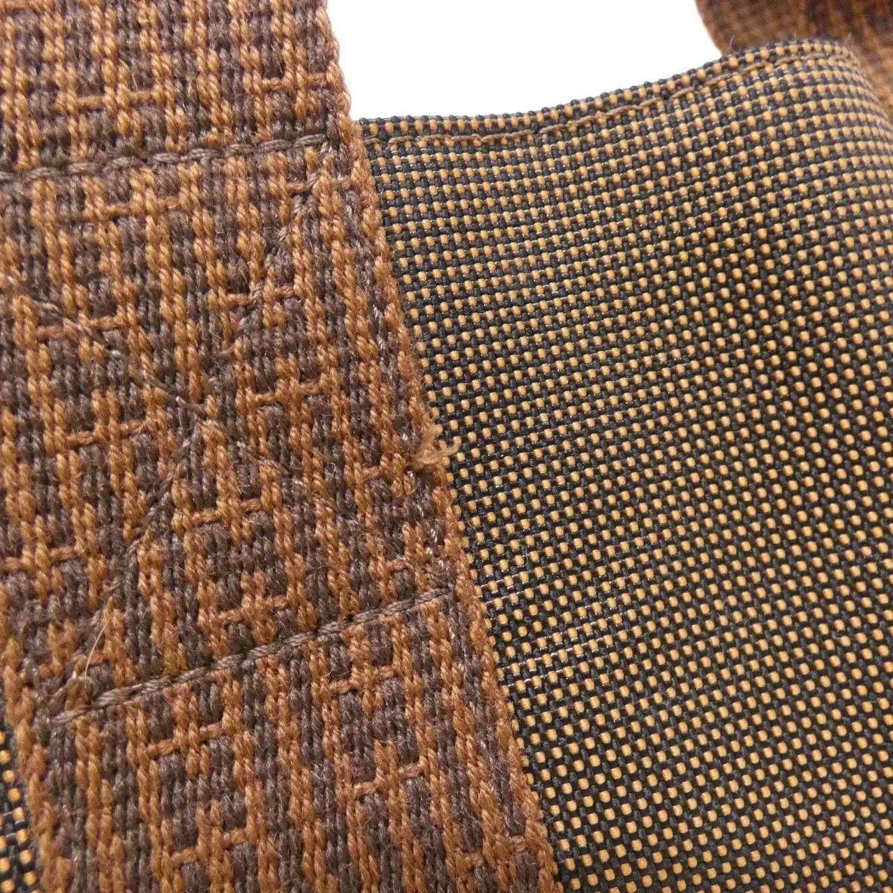 HERMES 101085M Handbag Canvas Brown Canvas Rank A - Thumbnail 5