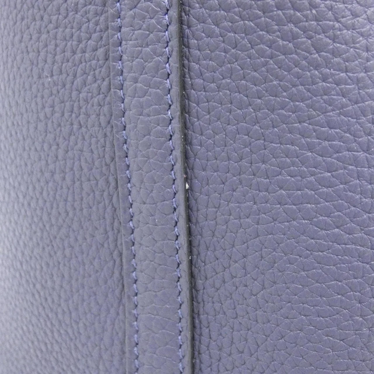 HERMES Picotin 060991CK Handbag Clemence Blue Clemence Leather Rank A - Thumbnail 3
