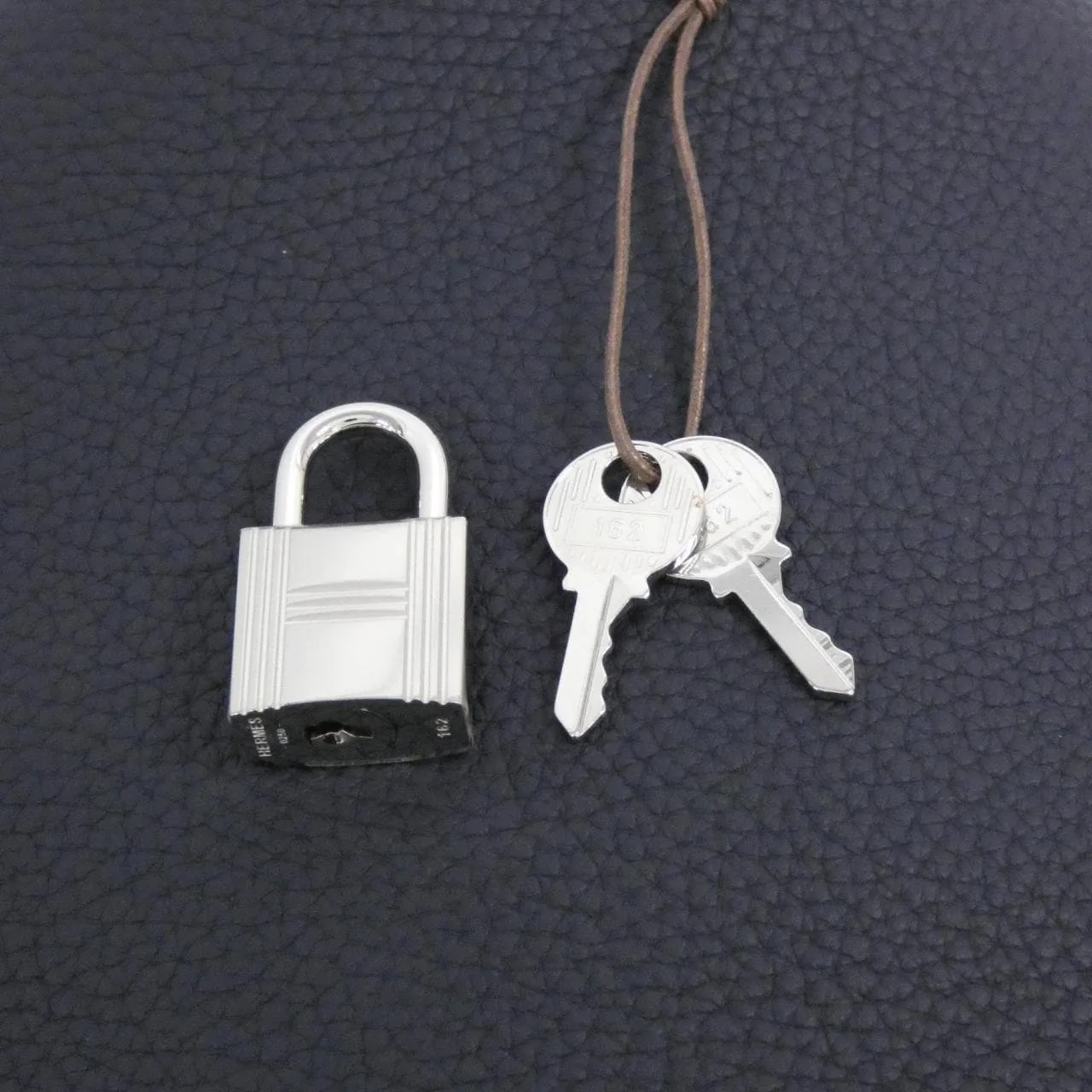 HERMES Picotin 060991CK Handbag Clemence Blue Clemence Leather Rank A - Thumbnail 4